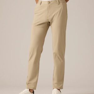 Rhône Men's Khaki Commuter Pants Sz 35 waist 32 inseam PERFECT!